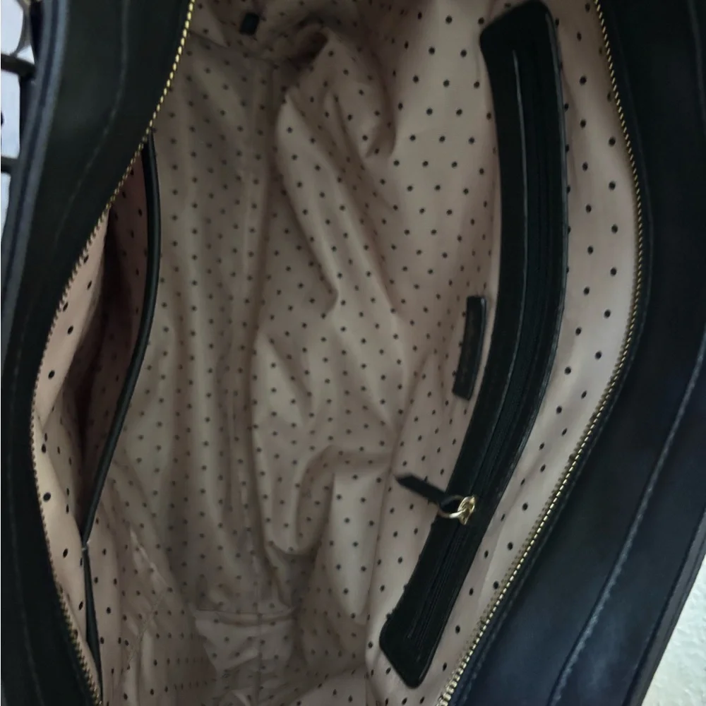 Stella & Dot Full Time Fabulous Black Tote Bag